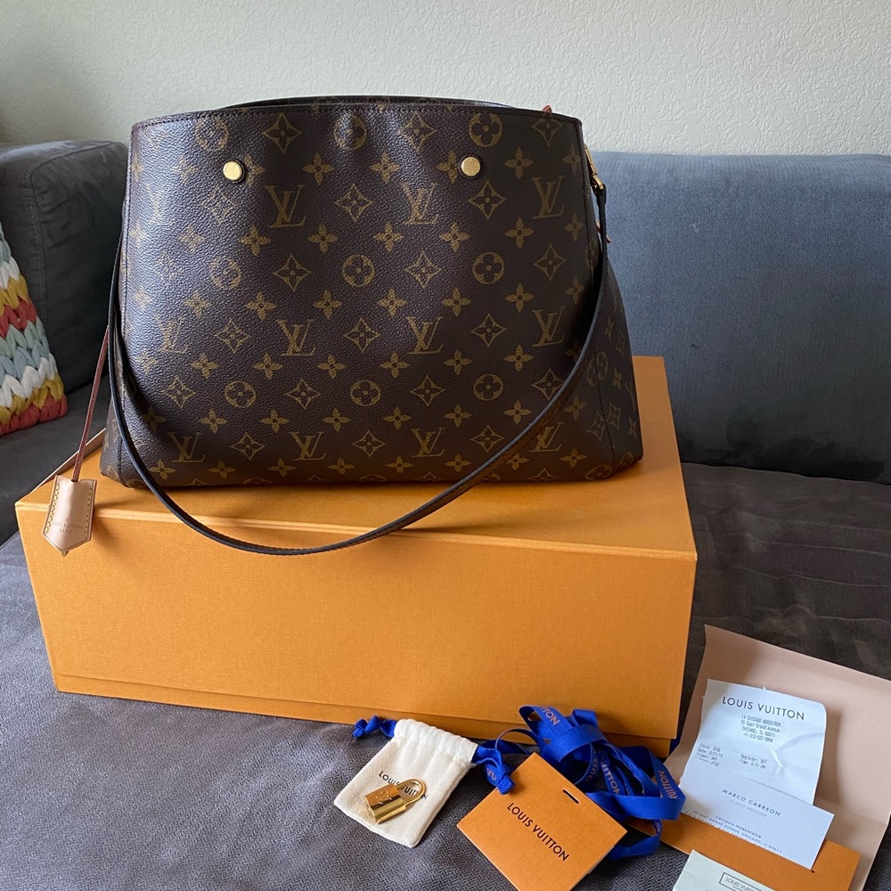SOLD EBAY ** Louis Vuitton Montaigne GM Handbag Monogram Canvas
